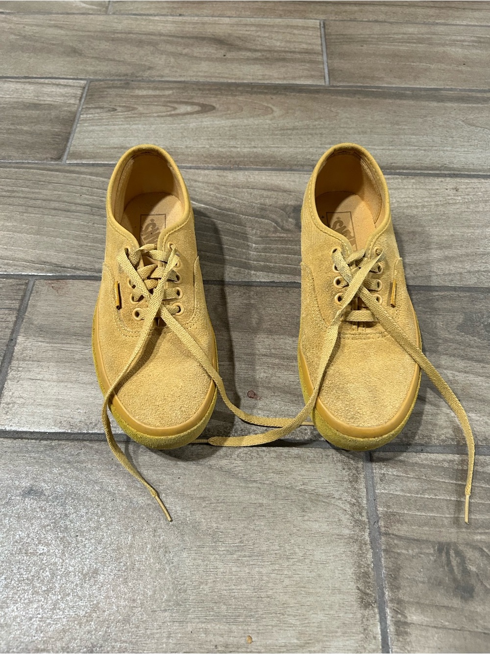 Vans Retro Mustard Yellow Suede Sneakers